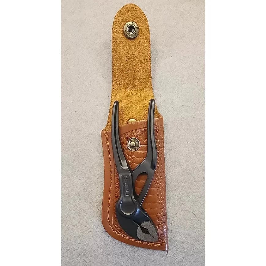 Leather Sheath for Knipex 8700100, Pliers Storage Cover with Belt Clip, EDC Portable Leather