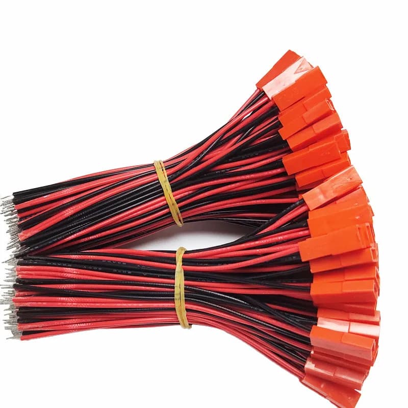 5 paia 100mm 200mm 2 Pin connettore JST spina maschio femmina cavo cavo per RC BEC batteria elicottero fai da te FPV Drone Quadcopter