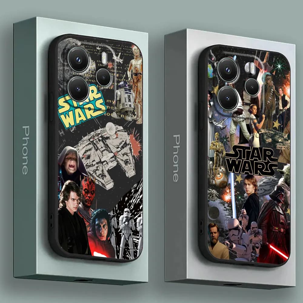 Phone Case For Redmi 15C 14C 13C 12C Back Cover S-Starwars Kyloren Hansolo For Redmi Note 15 14 13 12 Pro Plus 11 10 8 Pro Case