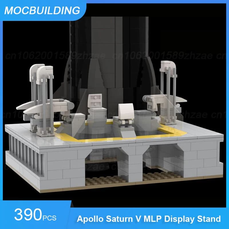 MOC Building Blocks Apollo Saturn V - Mini MLP espositore modello Space Educational fai da te assemblare mattoni giocattoli di natale regali 390 pezzi