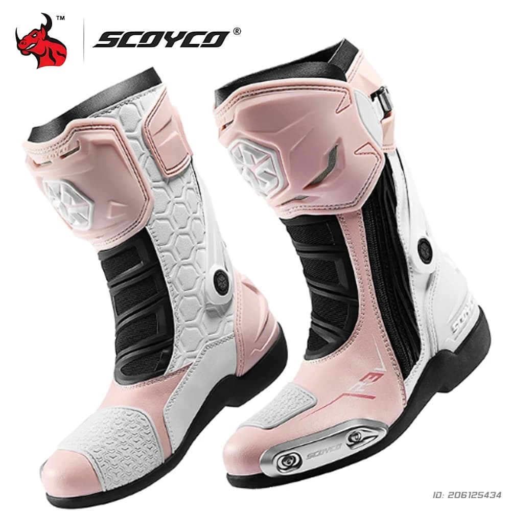 Stivali protettivi da moto da donna Motocross Off Road Adventure Touring Equipaggiamento da equitazione Supporto per caviglia di sicurezza durevole