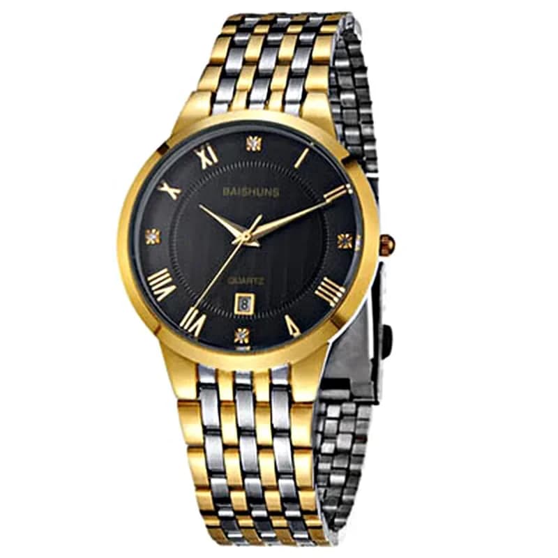 Nuovi Orologi da Uomo di Lusso, Orologi Dorati alla Moda, Orologi da Uomo al Quarzo con Cinturino in Acciaio Inossidabile, Reloje Hombre, Relogio Masculino