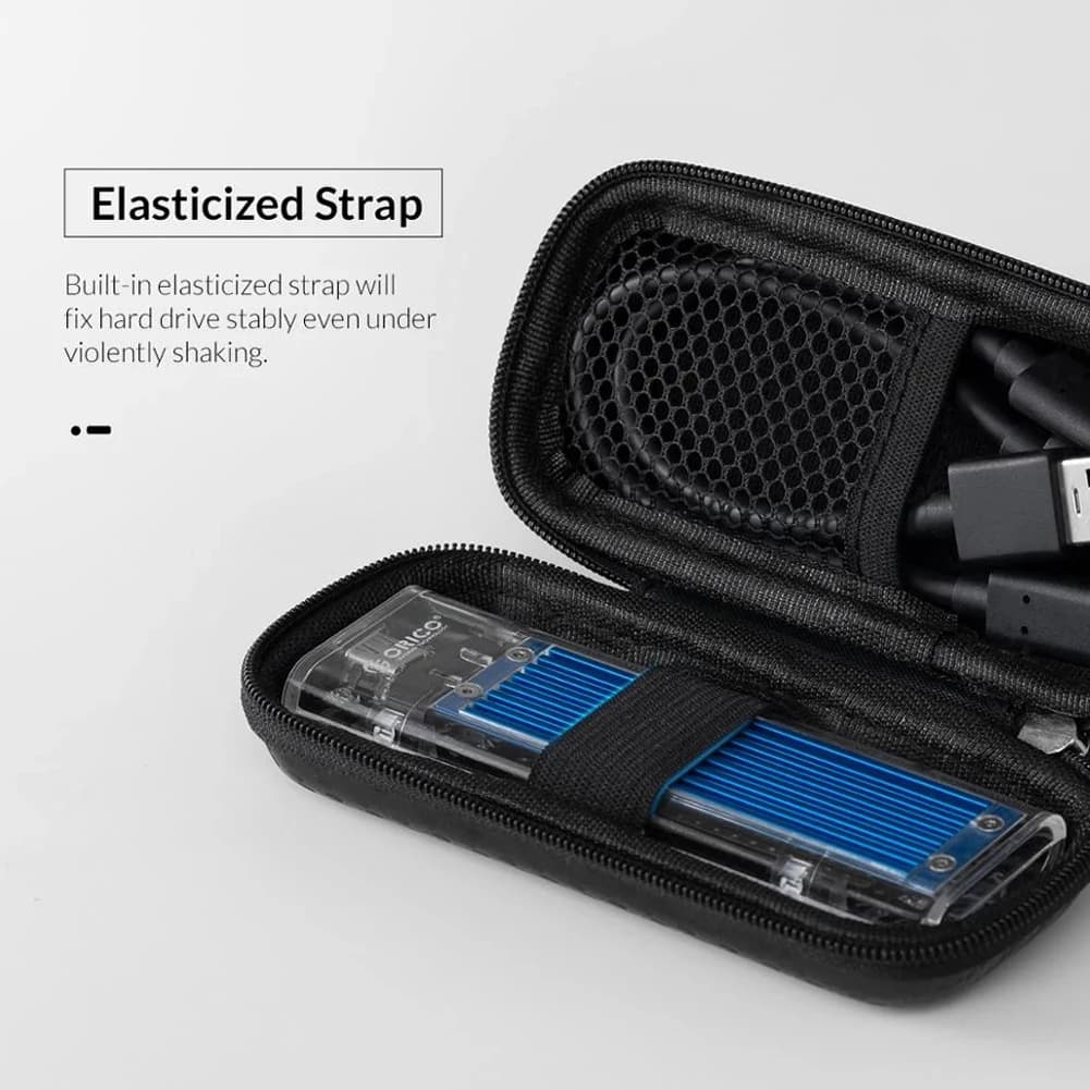 ORICO Custodia con cerniera Custodia SSD Custodia portatile antiurto per disco rigido esterno