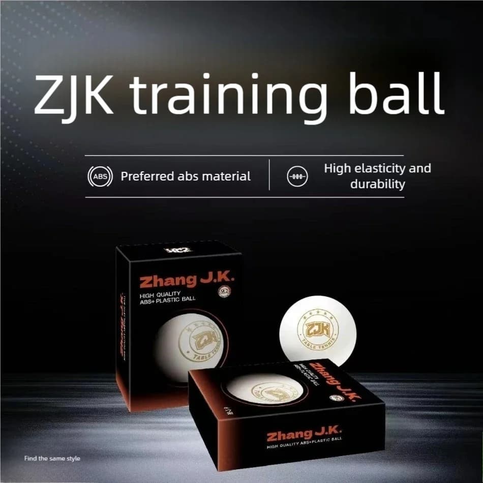 Pallina da ping pong, pallina da ping pong ZJK Training 40+, 6 pezzi, palline con cucitura in materiale ABS, alta elasticità e durevole per la pratica delle partite
