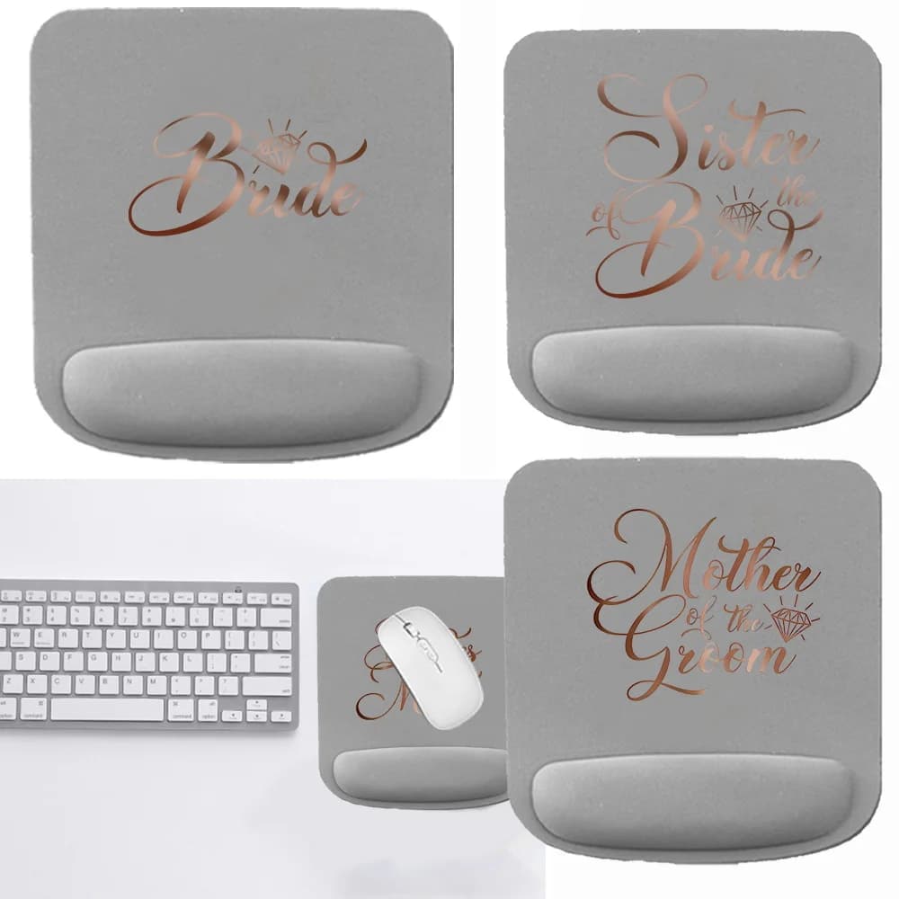 Protezione ergonomica del tappetino per Mouse da polso tappetino per Mouse antiscivolo addensato tappetino per Mouse morbido per PC Computer portatile per modello da sposa