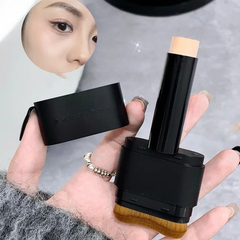 Kakashow Fondotinta Stick, Velvet Corrector Light Wet Bottom Liquid Trick Long-lasting Cosmet Beauty Makeup