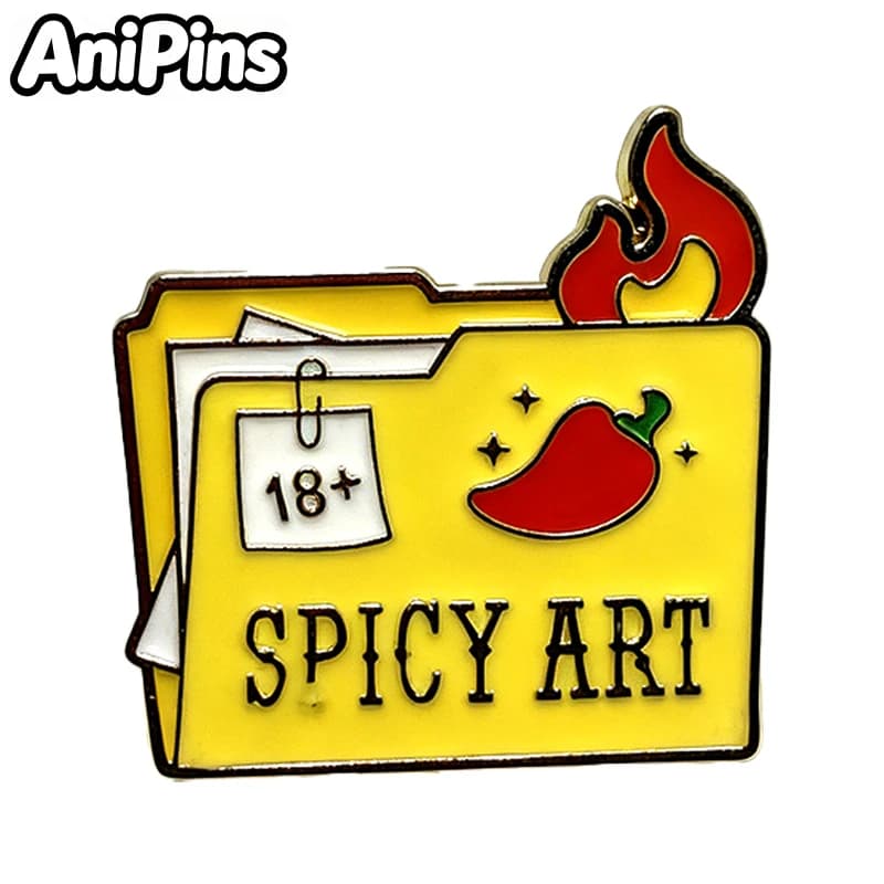 AniPins Spille Interessanti a Tema Cibo e Fiori, 4 Design, in Smalto con Citazioni e Parole, a Forma di Gelato e Scatola di Fazzoletti, per Vestiti, Zaini, Risvolto, Regalo