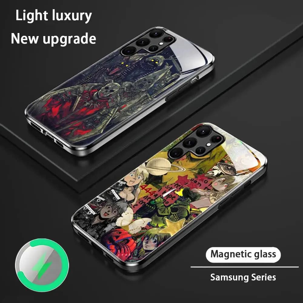 Dorohedoro risu nikaido comics Cassa Del Telefono Per Samsung S25 S24 S23 S22 S21 S20 Plus Ultra Note20 Custodia Magnetica In Vetro