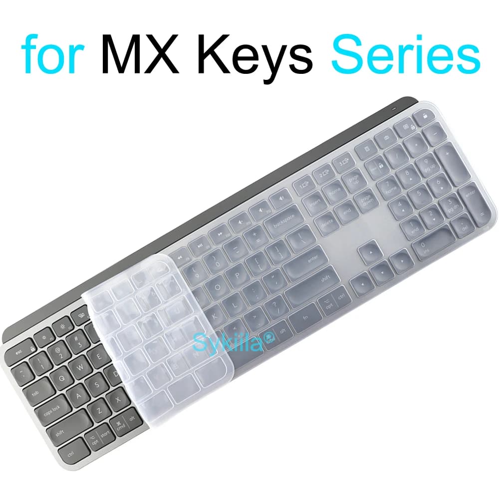 Keyboard Cover for Logitech MX KEYS S Mechanical Plus for Mac for Logi Protective Protection Accessories for Transparent Silicone Case