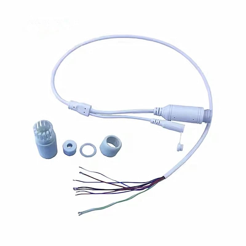 Cavo POE impermeabile per telecamera CCTV IP DC48V a 12V Modulo POE Linea di coda Cavo LAN adattatore POE a 9 core