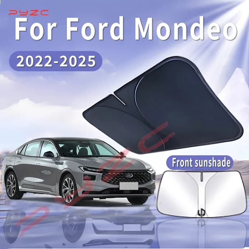 Parasole Pieghevole per Auto Ford Mondeo 2022~2025 2023, Protezione Termica per Parabrezza Anteriore, Accessori Auto Estivi