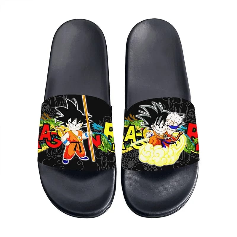 Dragon Ball Anime Pantofole da casa Sandali Pantofole maschili mute resistenti all'usura Scarpe da casa per uomo e donna Scarpe antiscivolo insapore