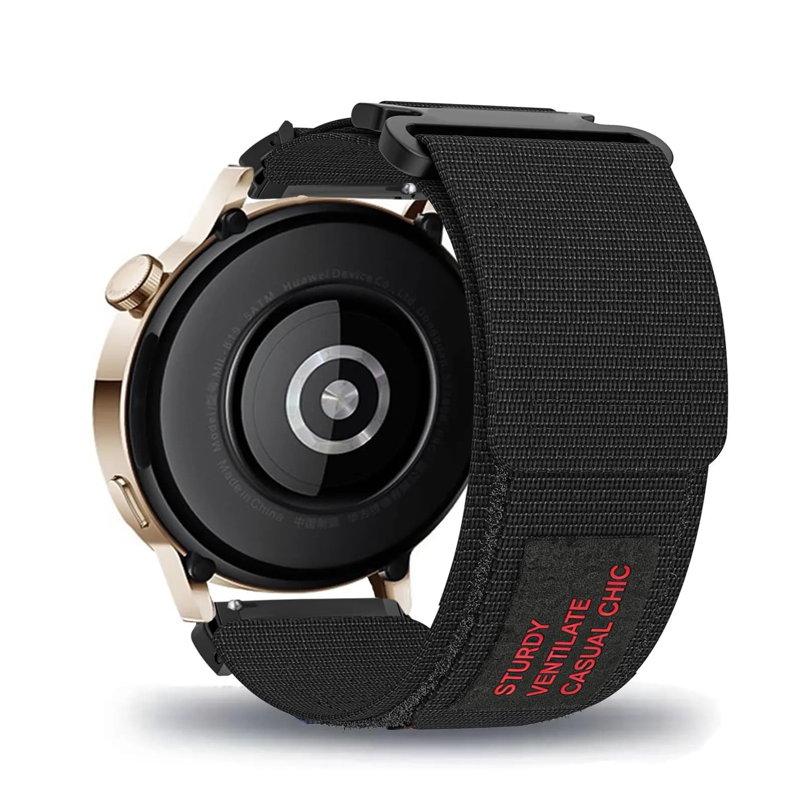 Cinturini in nylon con velcro per Huawei Watch GT 42mm/GT 2 42mm/GT 3 Pro 43mm/GT 3 42mm/Watch 2 per uomo e donna