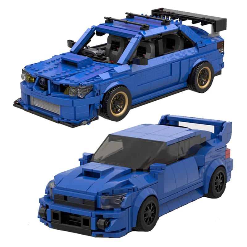 Auto Tecnica MOC Subarued Imprezas WRX STi 2007 Veicoli Velocità Modello Da Corsa Città Set Building Blocks Giocattoli Per Bambini Regalo Di Natale