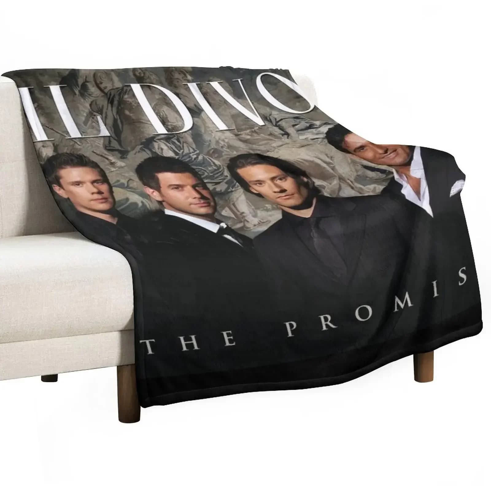 Il Divo The Promise Coperta singola, Coperta in pelliccia sintetica, Coperta di lusso, Coperta da letto alla moda