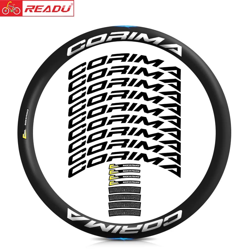 READU 2022 SPOKES RIM adesivo set di ruote per bicicletta adesivi decorazione personalizzata decalcomanie per ciclismo protezione solare impermeabile