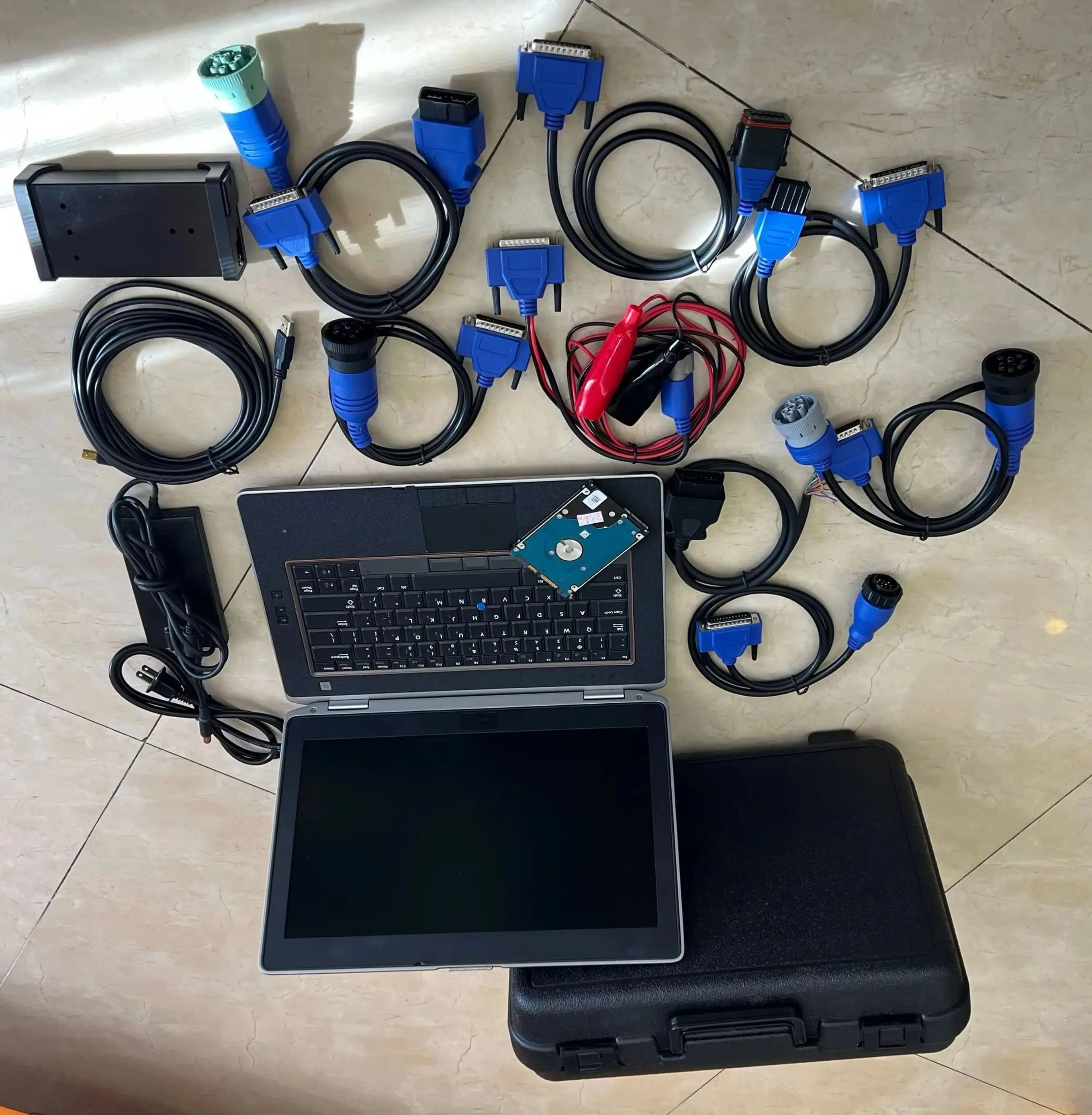 Heavy Duty DPA5 Truck Diagnostic Tool Dearborn Protocol Adapter without bluetooth USB Connect with Laptop E6420 i5 8g Ready Work