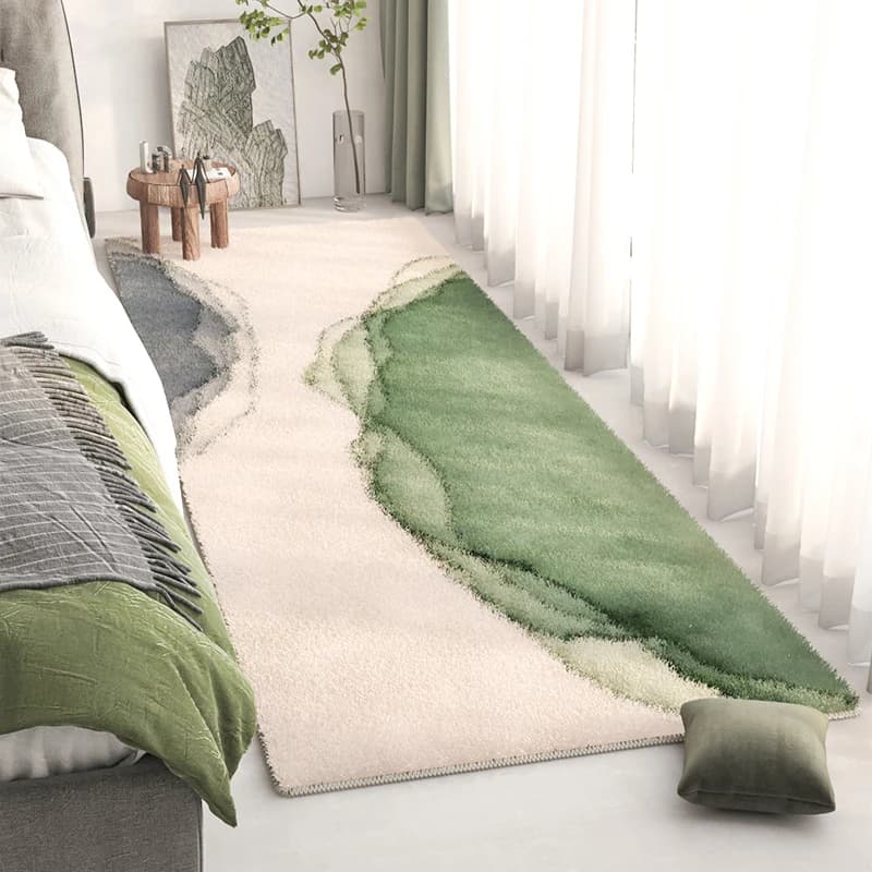 Tappeto lungo da comodino s per la decorazione della camera da letto tappeti soffici tappeto antiscivolo decorazione della camera da letto tappeto in peluche per adolescenti tappetino addensato