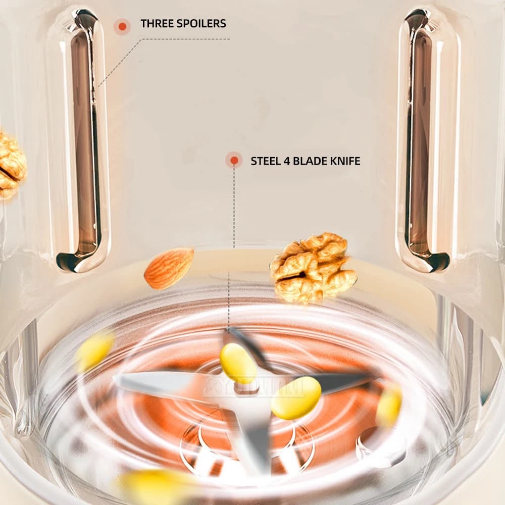 Home Use Silent Soy Milk Machine 500ml Mini Mixer Mixer Automatic Heating Spremiagrumi Extractor De Jugos