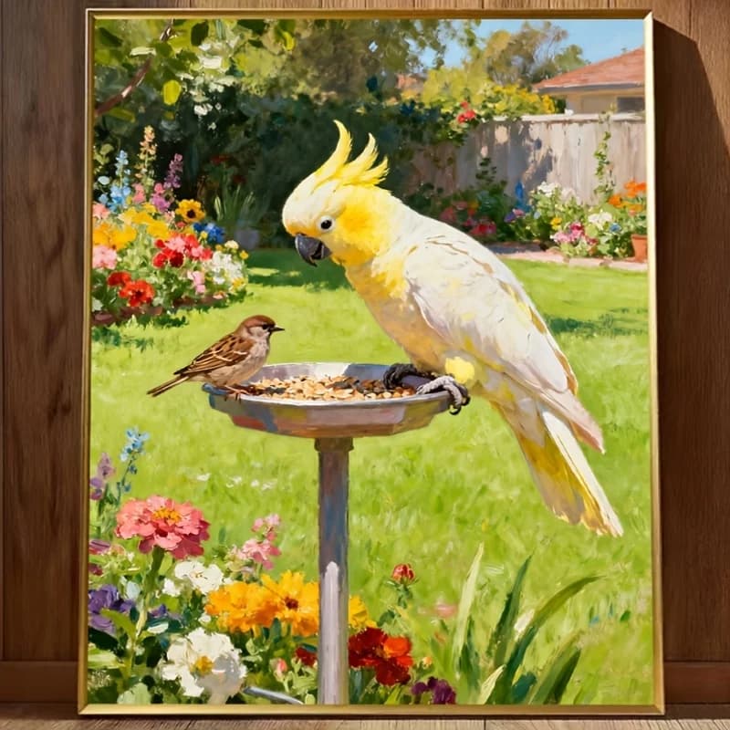 1000 pcs Yellow-Crowned Parrot Jigsaw Puzzle Home Decor Adults Puzzle Games Family Fun Floor PuzzlesEducational Toys for Kids