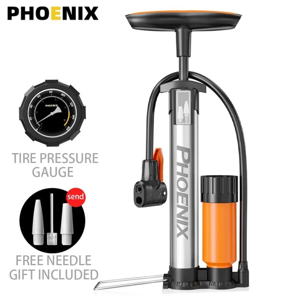 Pompa da bicicletta 160PSI Pompa da bici gonfiabile ad alta pressione in acciaio inossidabile Pompa da bici Schrader Presta Valvola Gonfiatore Mountain Road Bike