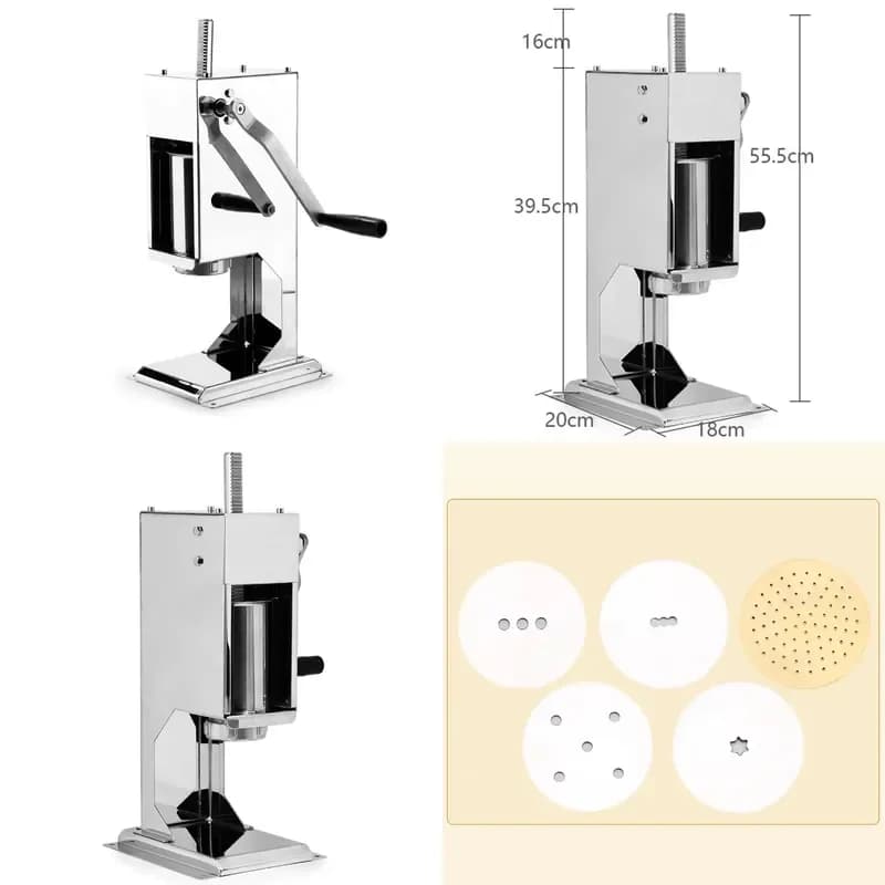 for Noodles Machine Household Small Stainless Steel Multifunctional Electric Pasta Maker Commercial Pressing Spaghetti Dough