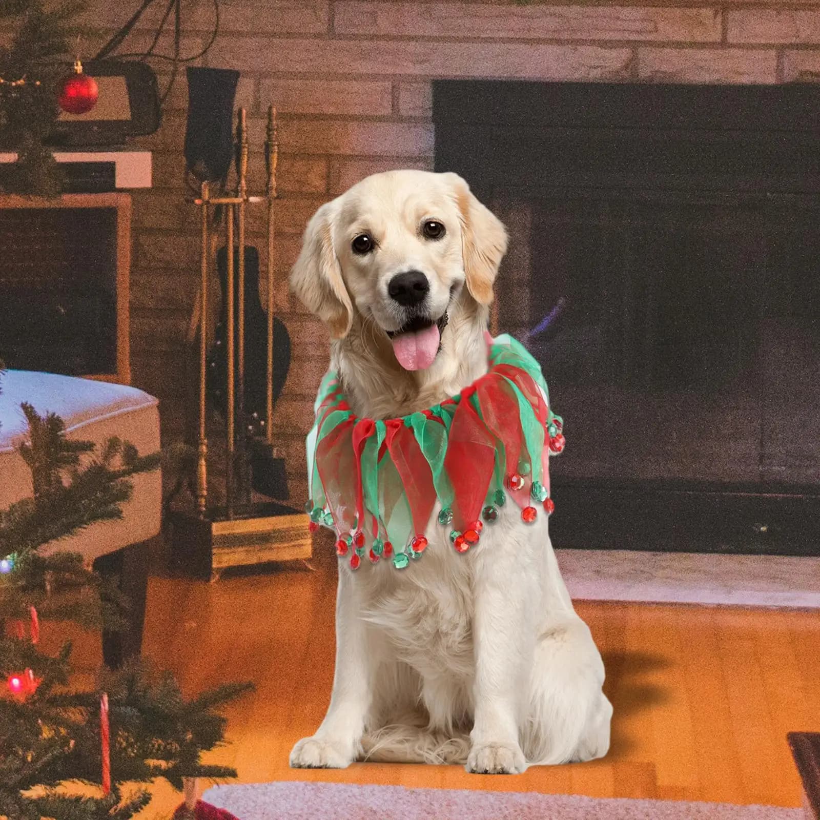 Collari per cani di Natale Elastici per le vacanze Vestire le vacanze di Natale Cravatte per passeggiate Puntelli per foto di Halloween Decorazione natalizia