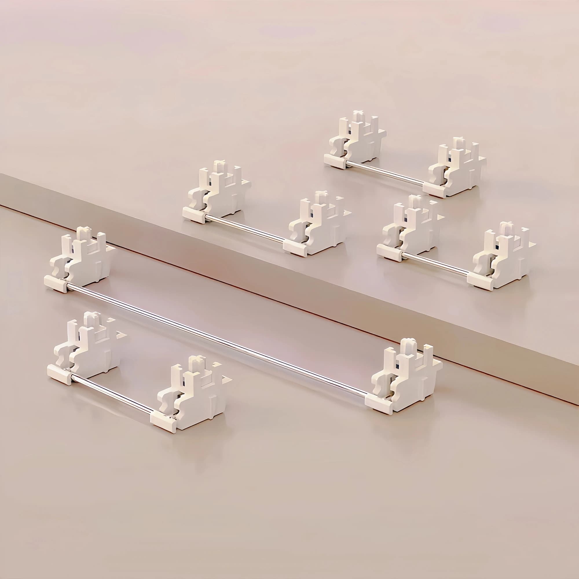 Stabilizzatore montato su piastra PCB Milk V2 per lubrificazione tastiera meccanica da gioco Asse satellitare per PCB da 1,2 mm 1,6 mm 2u * 4 6,25u * 1