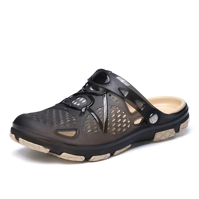 Men Casual Sandals Fashion Slippers Anti Slip Breathable Slides Cushion Soft Sole Colorblock Design Summer Outdoor Beach Shoes