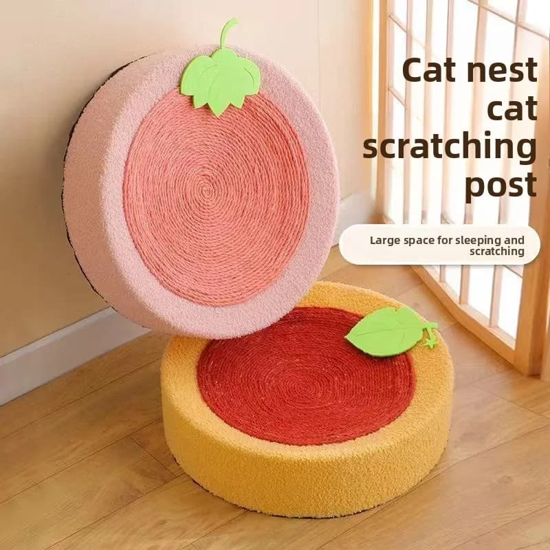 Cat scratching board, sisal cat nest grinding claw board does not drop debris, large round cat toy