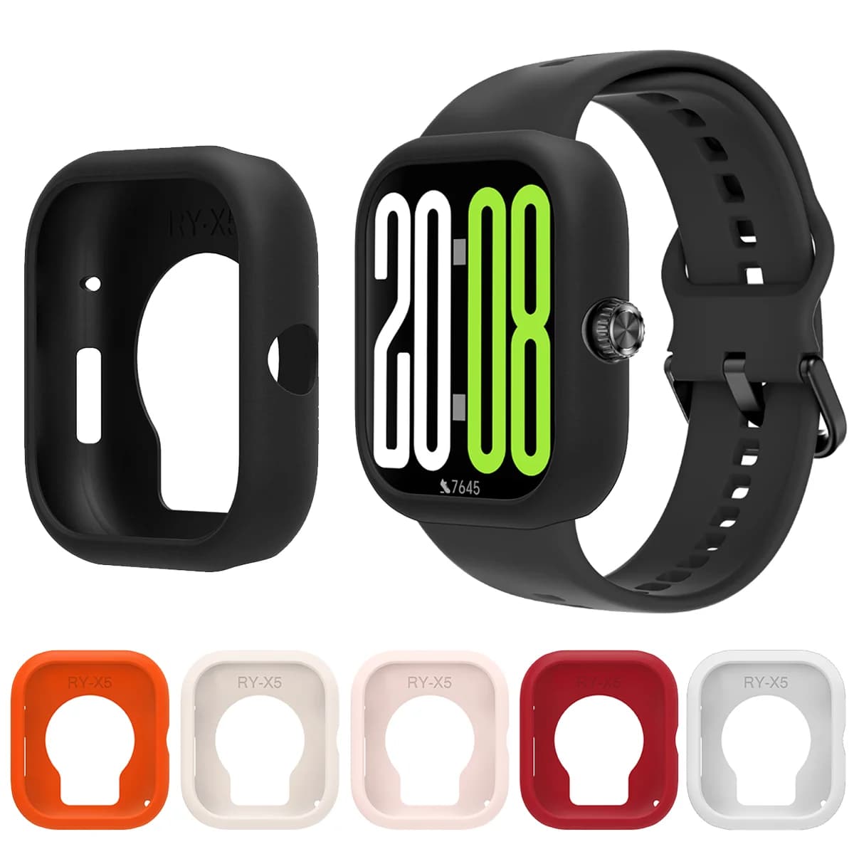 Per Honor Watch X5, custodia in silicone, cornice di ricambio per smartwatch, cinturino, guscio protettivo anti-caduta in TPU