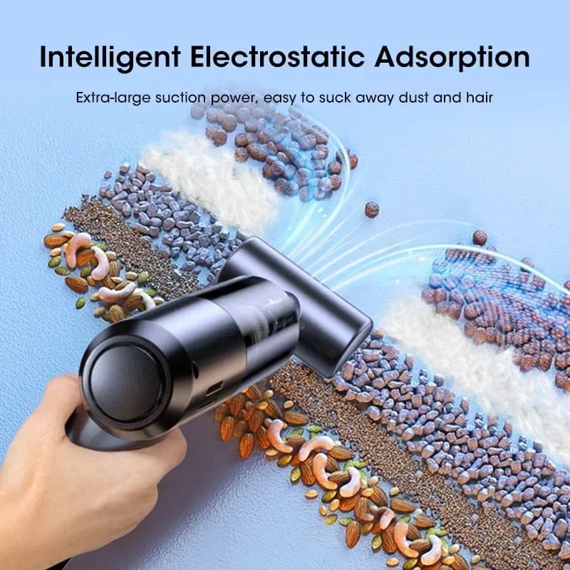 Aspirapolvere portatile senza fili 100000Pa Ricaricabile Wet Dry Forte aspirazione Pulitore portatile per peli di animali domestici per uso domestico e in auto
