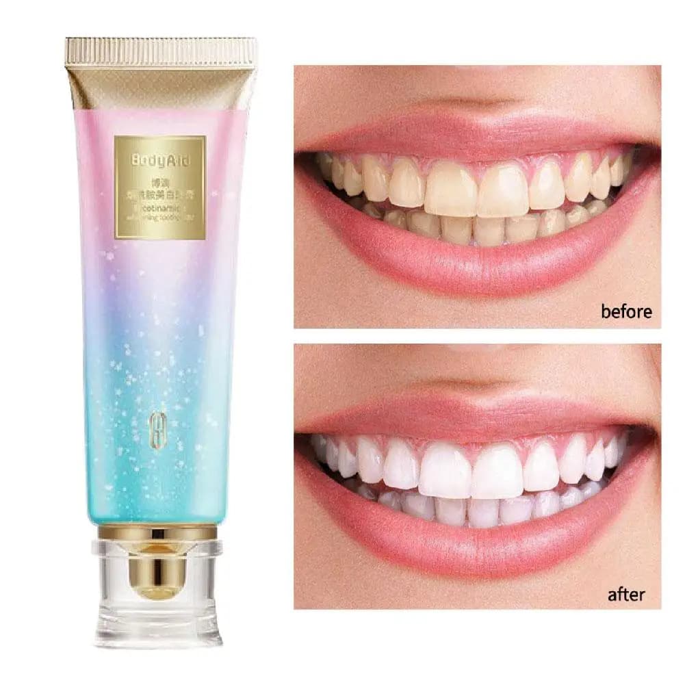 Niacinamide Removal stains White toothpaste Fresh breath for daily oral hygiene Effectively removes stains Enlighten teeth