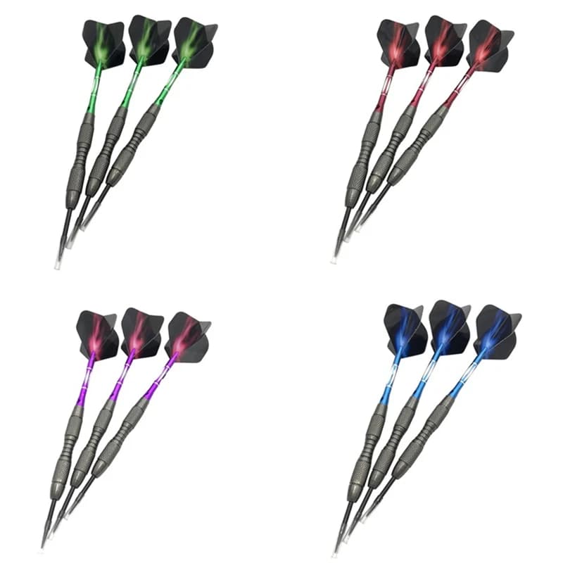 3/6 Pcs Darts Professional Hard High Quality 20g Steel Tip Darts 4 coloras Tungsten Steel Barrel Aluminum Dart Shafts Flights