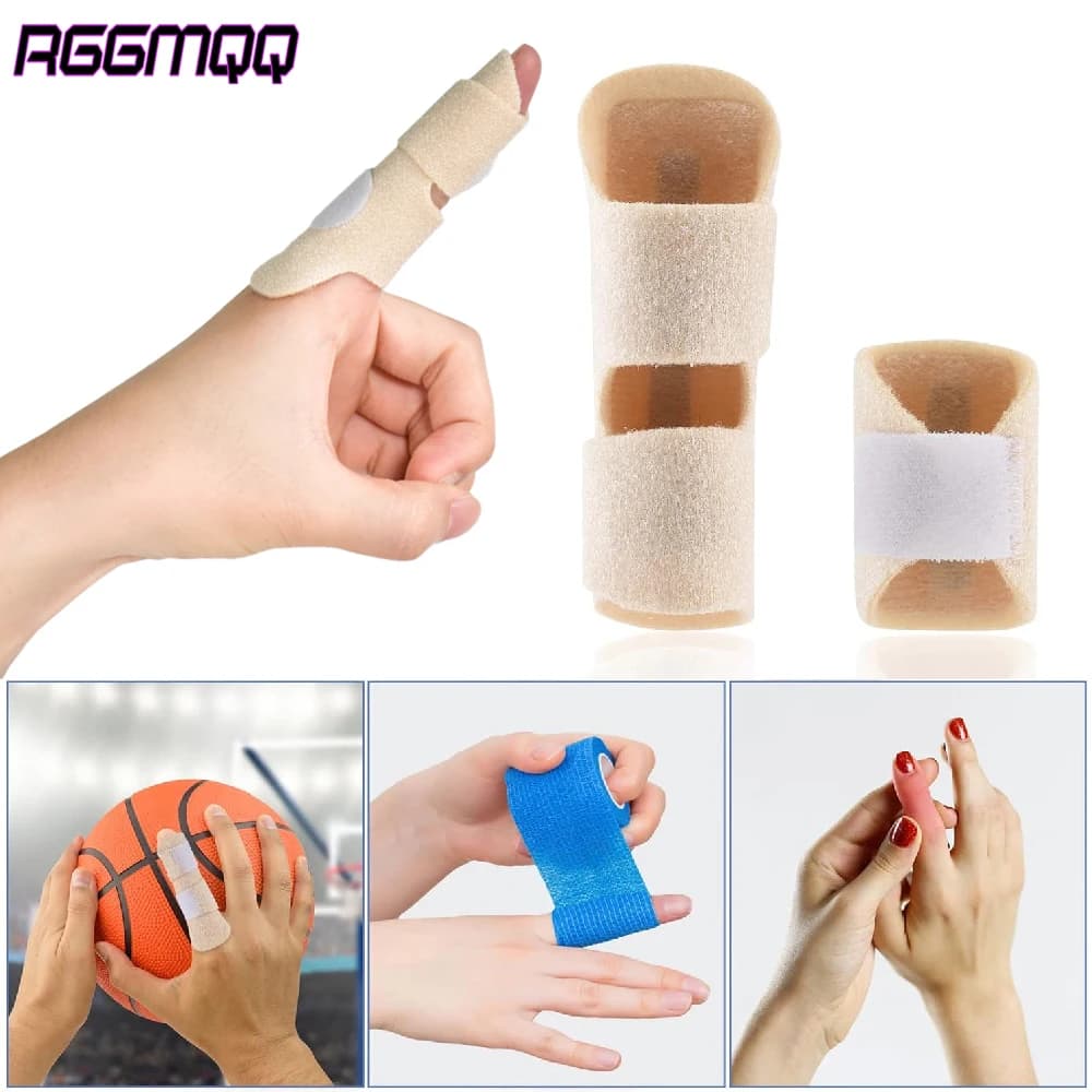 1 Pezzo Tutore per Dito Indolenzito – 2 Cinghie Regolabili in Velcro – Immobilizzatore Raddrizzante per Dito Indice/Medio/Anello/Polegar/Pollice - Artrite