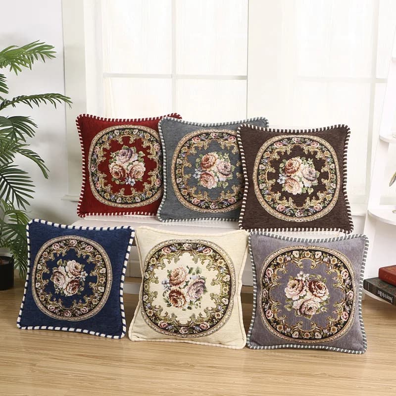 European Household Living Room Sofa Bed Decoration Cushion Cover Office Pillow Cover New Year Decorations
