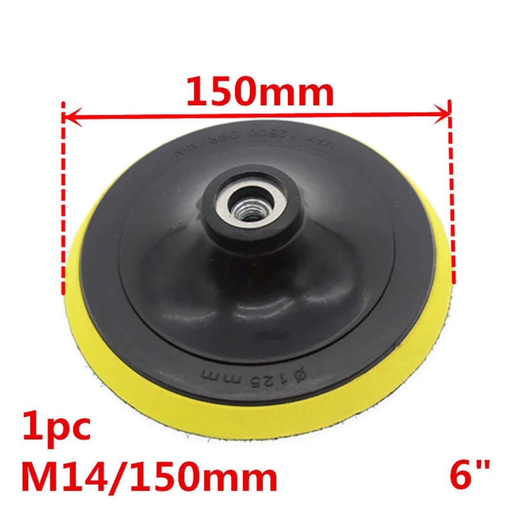 Per la cura dell'auto Tampone per lucidatura Supporto per levigatura Supporto per disco Piastra di supporto Lucidatore per dischi autoadesivo Strumenti di molatura