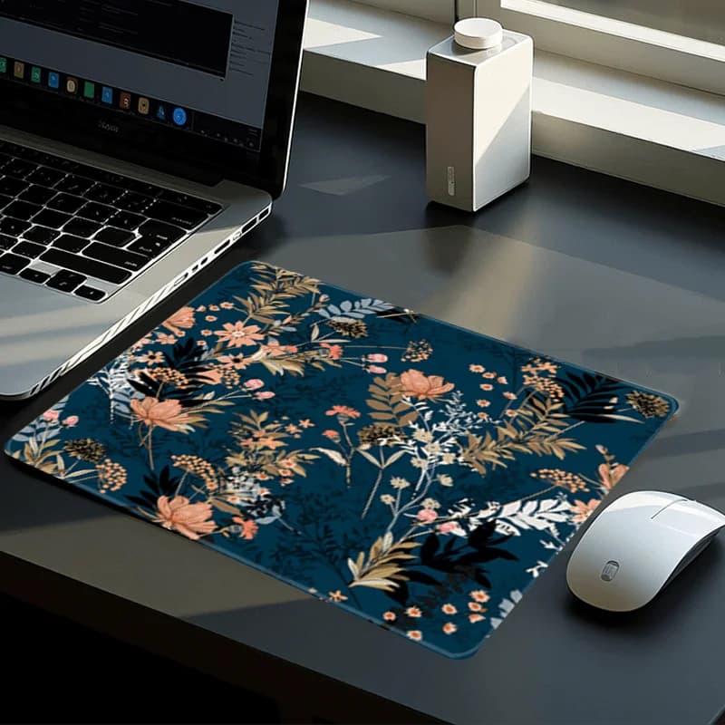 Tappetino per mouse da gaming, accessori per scrivania, base in gomma antiscivolo, bordi cuciti, idea regalo per amici