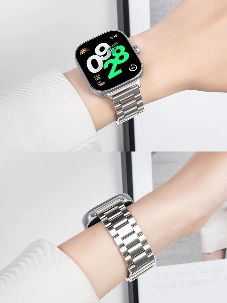 Cinturino in acciaio inossidabile per cinturino Redmi watch 4 SmartWatch cinturino a maglie correa per cinturini xiaomi mi band 8 pro