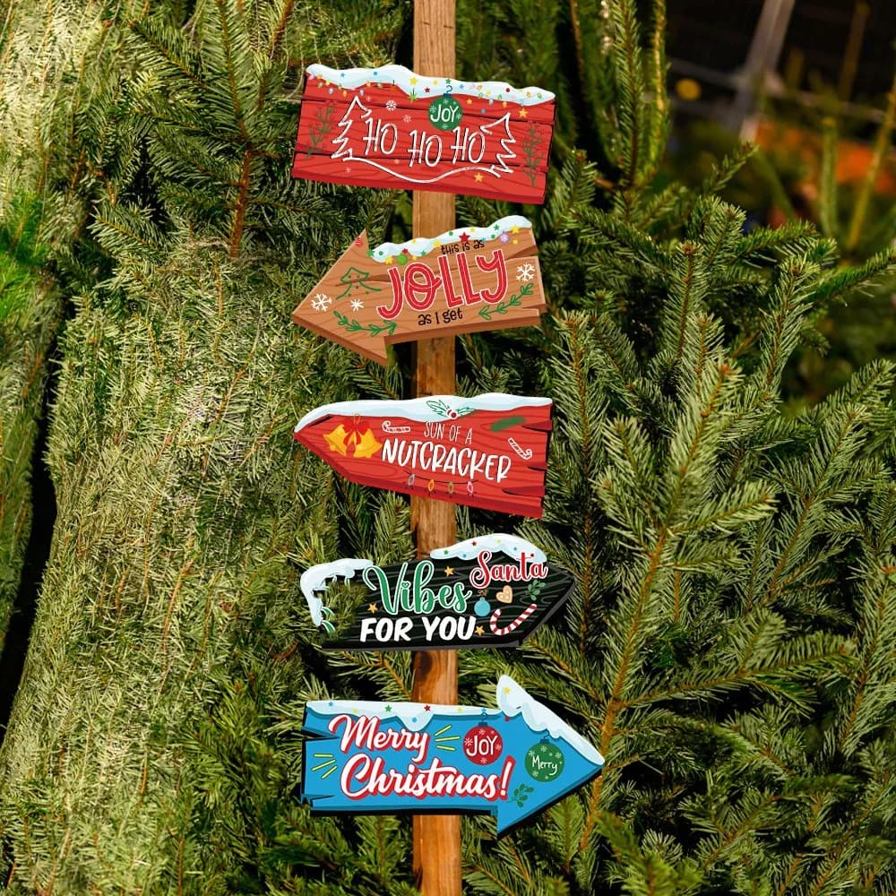 Guide delle frecce Segnali stradali Segnali stradali e segnali direzionali Oggetti di scena per decorazioni natalizie Decorazione per scene natalizie Navidad