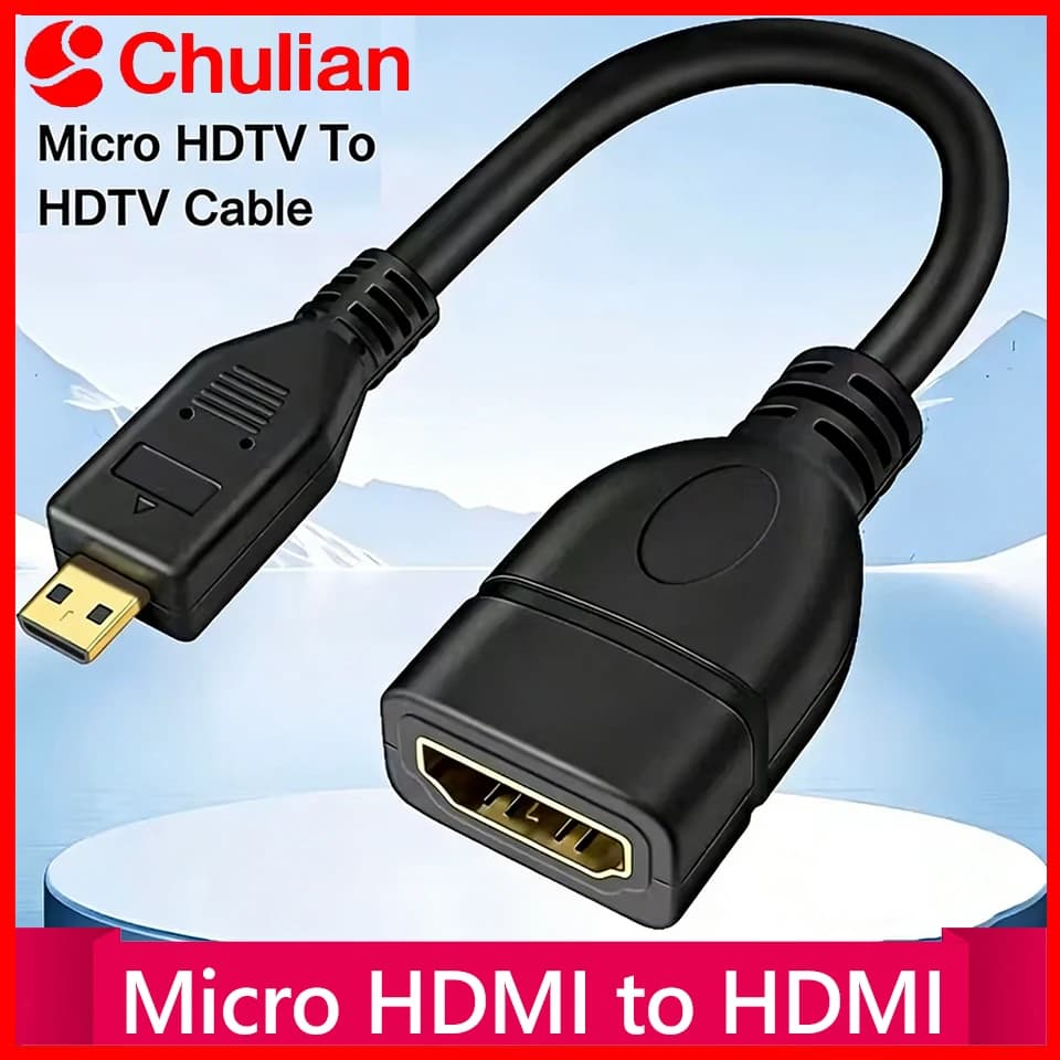 Cavo di trasmissione dati Micro HDTV a HDTV 4K 60Hz per Raspberry Pi 5/Pi 4 Hero 7 6 A6000 Camera