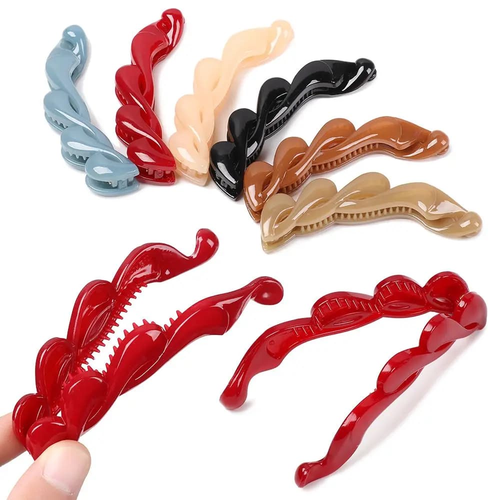 Elegant Non Slip Portable Hair Clamps Hair Claws Hairpins Styling Accessories Banana Hair Clips