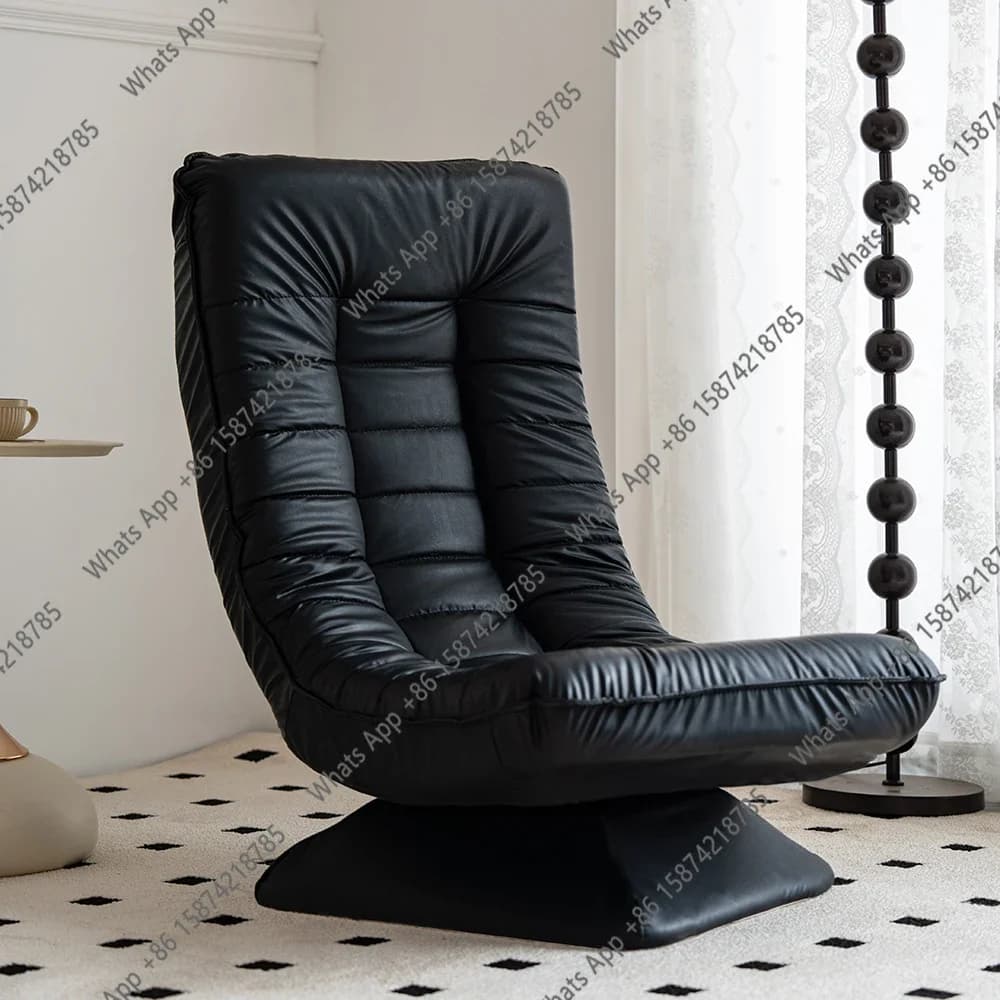 C68 Rotating Lounge Chair For Adults And Children - 360-Degree Swivel Seating - Cushioned Banana Chair