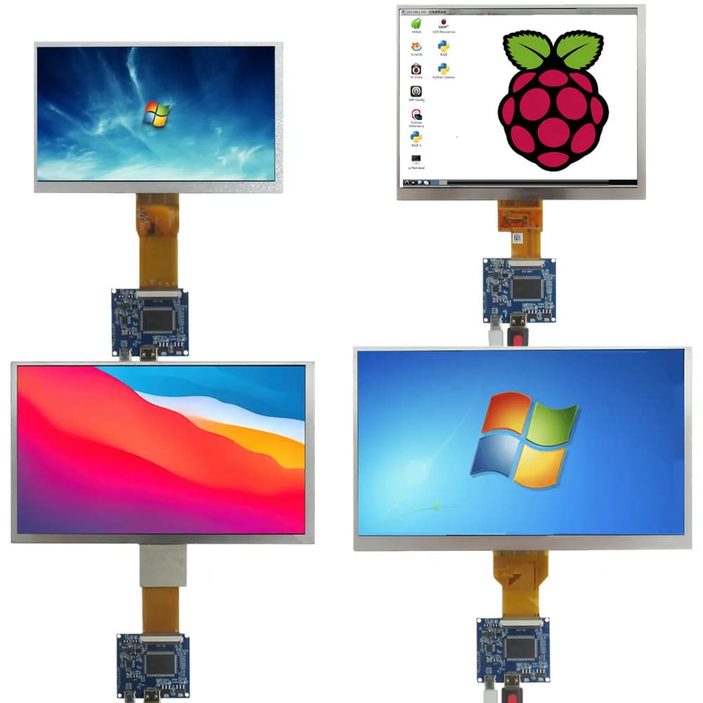 Scheda controller per display LCD TFT da 7/8/9/10.1 pollici, compatibile con mini HDMI, per Raspberry Pi, PC, case per computer, monitor portatile