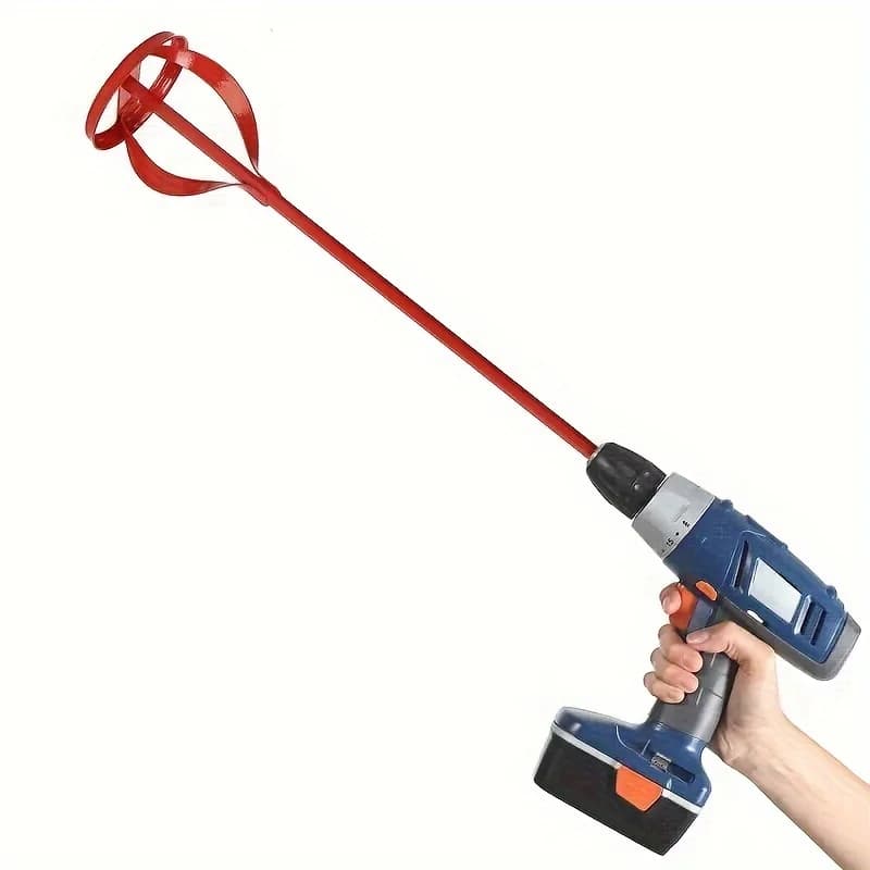Accessori per miscelatore di vernice in gesso con albero esagonale da 1 pezzo, pala per mescolare trapano elettrico, riempitivo multifunzionale per malta cementizia stirri