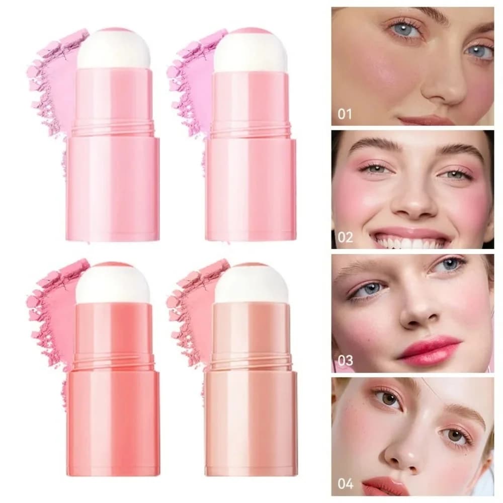 Korean Two-Ball Sponge Applicator Pink Soft Thin Delicate Makeup Blender Brighten Fair Skin Complexion Cosmetic Tool