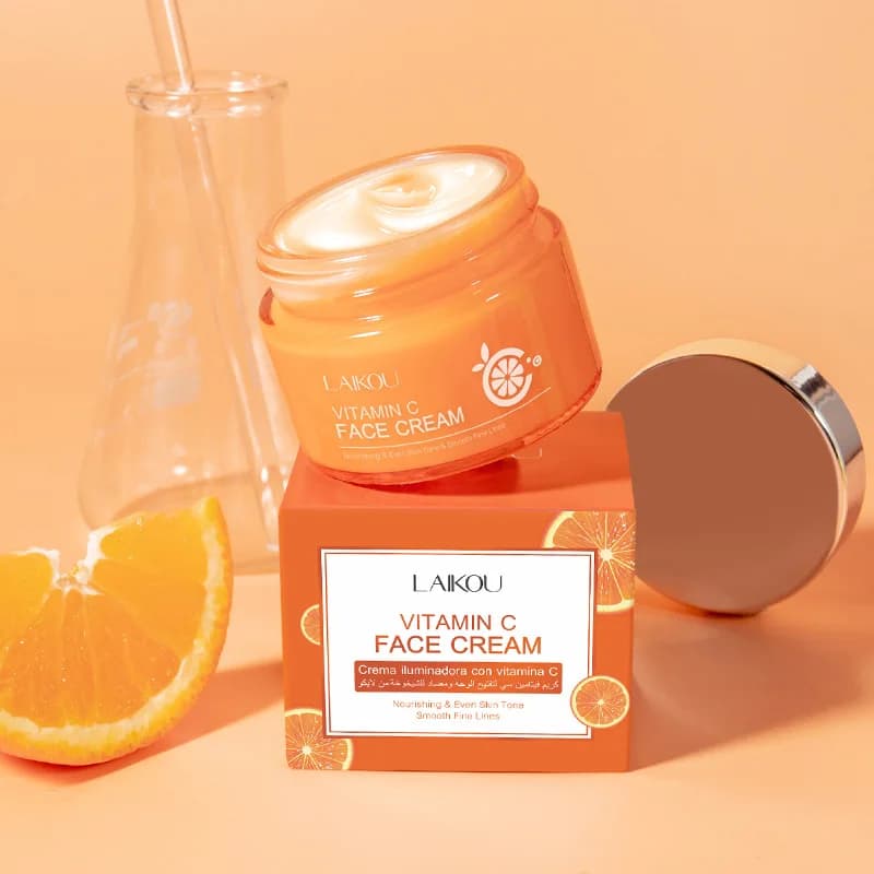 LAIKOU Crema Viso alla Vitamina C 50g Delicata Idratante Prodotti per la Cura della Pelle