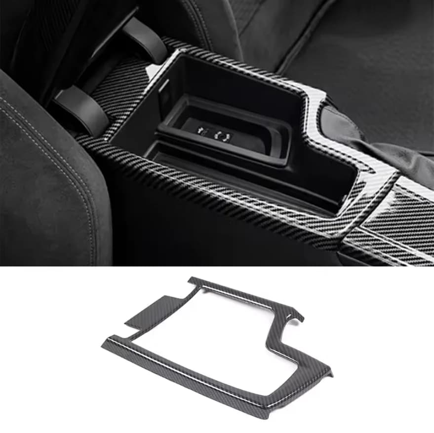 ABS Carbon Fiber Decorative Cover for BMW Series 3 and 4 F30 F31 F32 F33 F36 3GT 2013-2019, Bearing Frame Central Arm