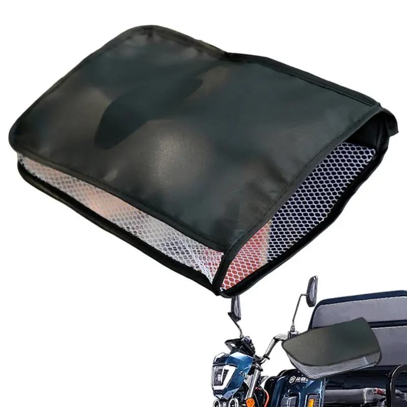 Guanti da manubrio per moto Guanti protettivi resistenti al sole con modello carino 2 pezzi Guanti da manubrio Manicotto per manubrio con design a rete