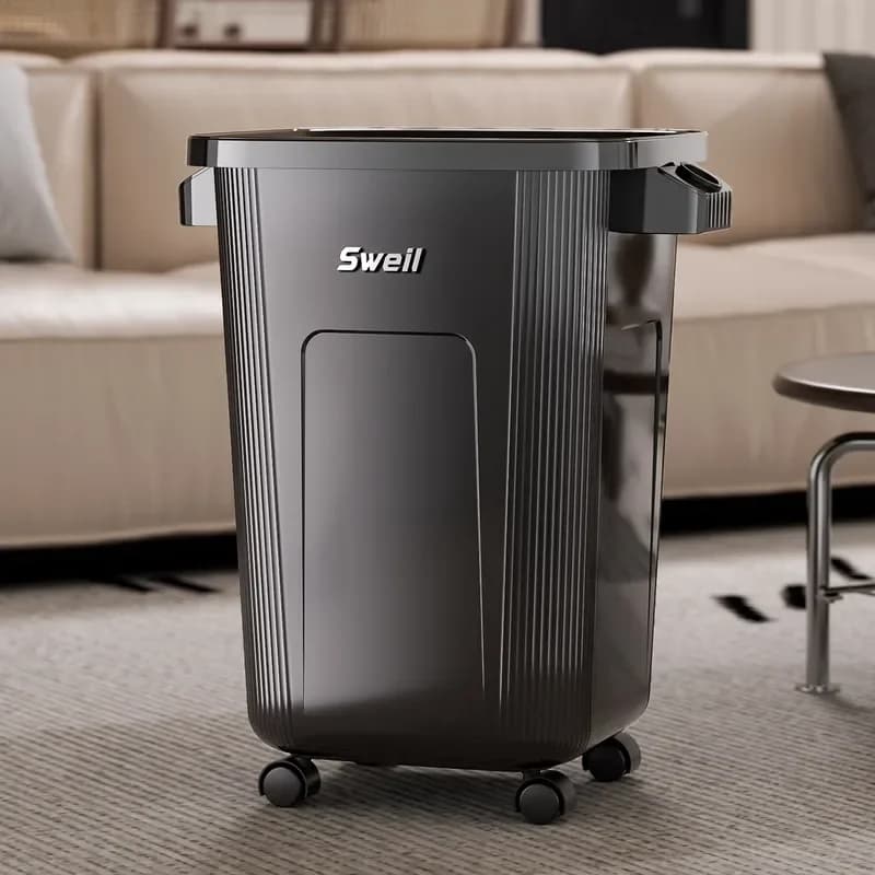 for Kitchen Special Trash Can Large Capacity Without Lid With Wheel Removable Food Waste Cleaning Bucket
